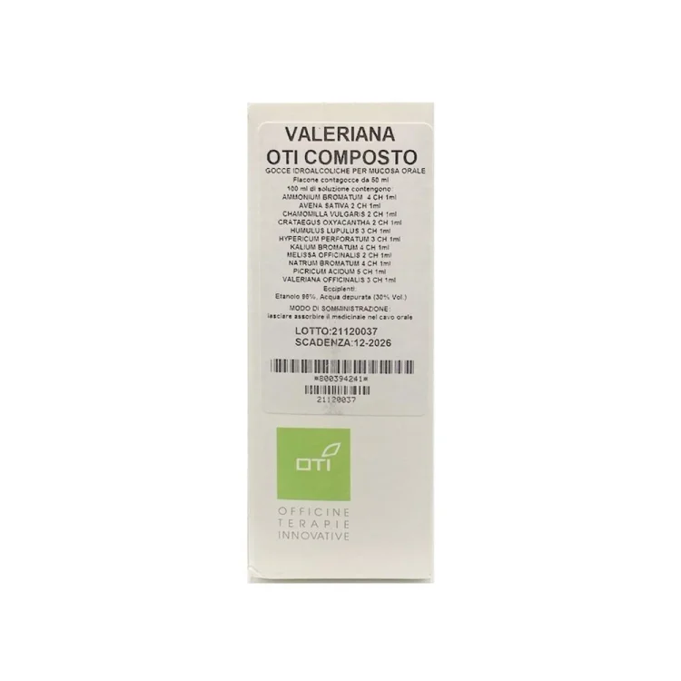 Oti Valeriana Composto Gocce Omeopatiche per Rilassamento 50ml