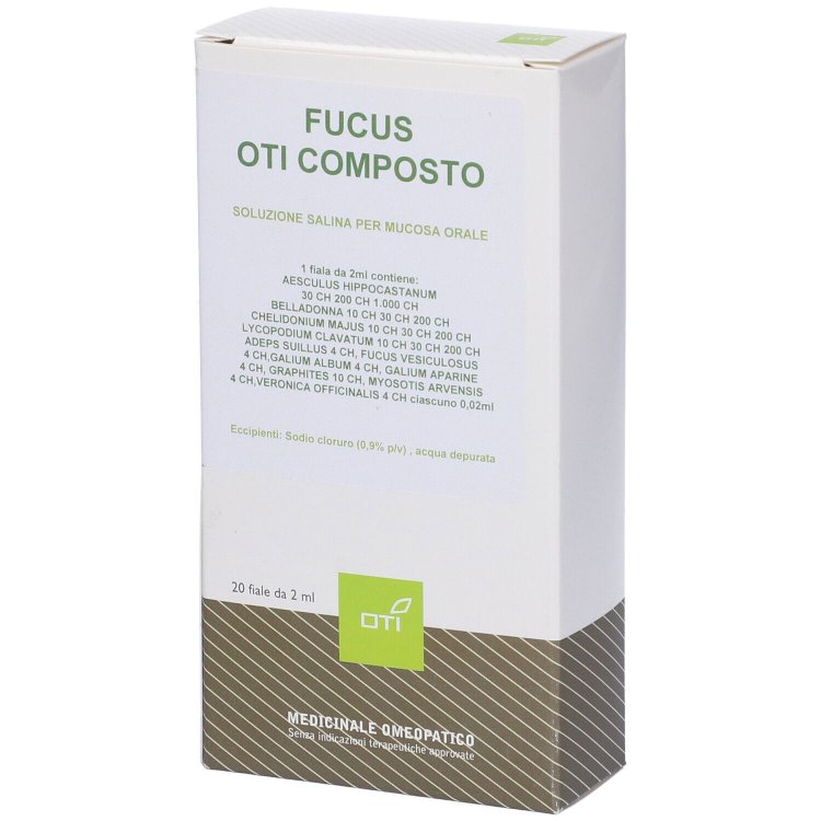 Oti Fucus Composto Omeopatico in Fiale da 2ml, 20 Pezzi