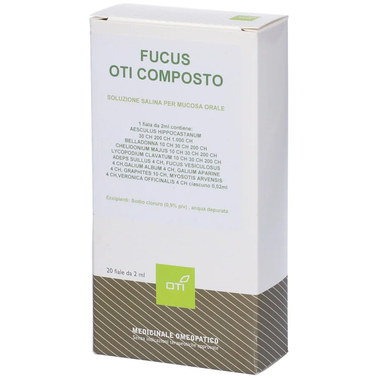 Oti Fucus Composto Omeopatico in Fiale da 2ml, 20 Pezzi Oti Fucus Composto Omeopatico in Fiale da 2ml, 20 Pezzi