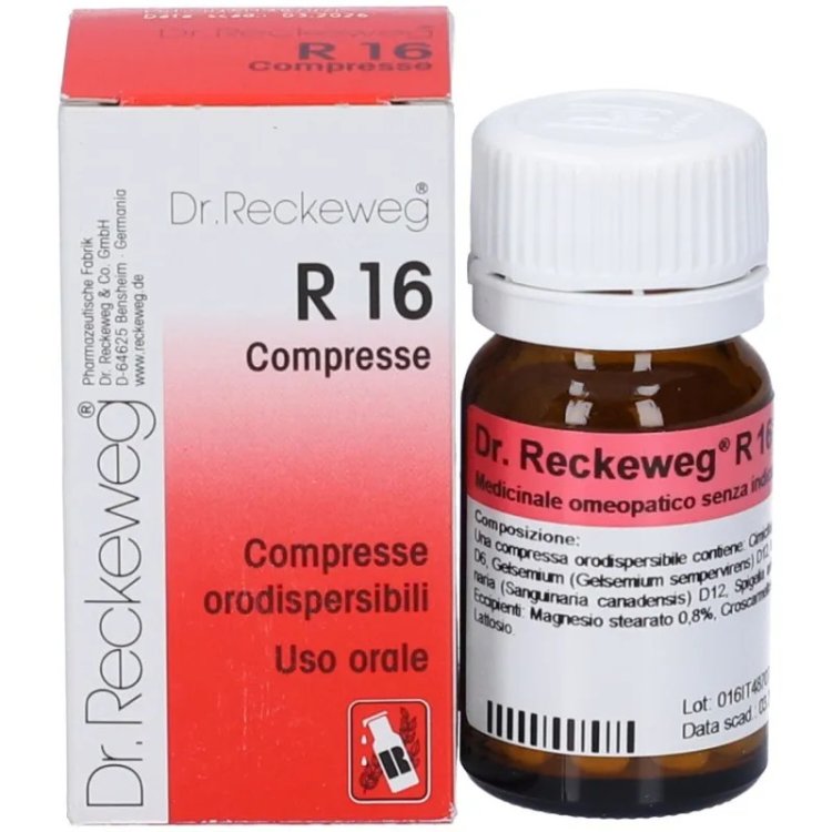 Dr. Reckeweg R16 Omeopatico per Emicrania 100 Compresse Orodispersibili Dr. Reckeweg R16 Omeopatico per Emicrania 100 Compresse Orodispersibili