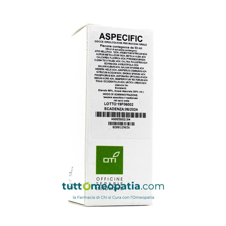 Oti Aspecific Composto Gocce Omeopatico per Apparato Urinario 50ml