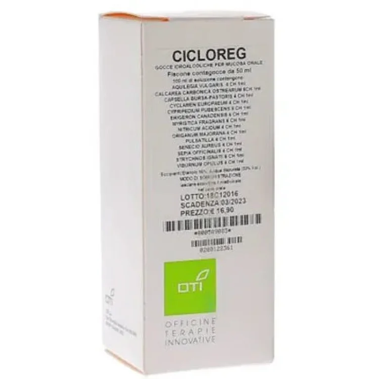 Oti Cicloreg Composto Gocce Omeopatiche per Regolazione Ormonale 50ml