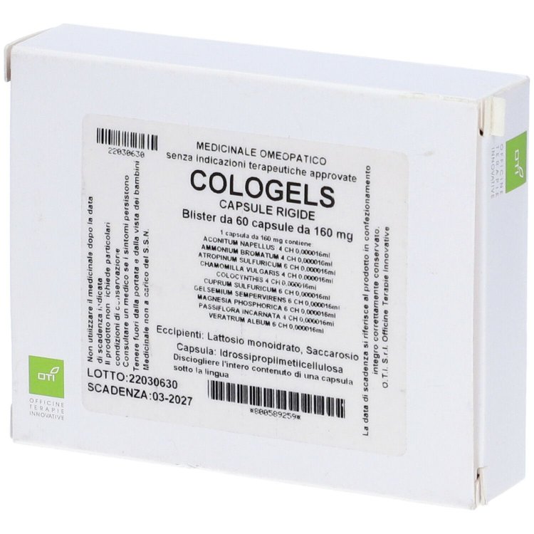 Oti Cologels Composto Capsule Omeopatiche - 60 cps