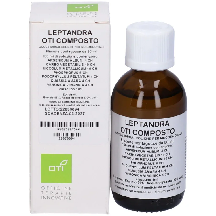 Oti Leptandra Comp Gocce Omeopatiche per Digestione 50ml