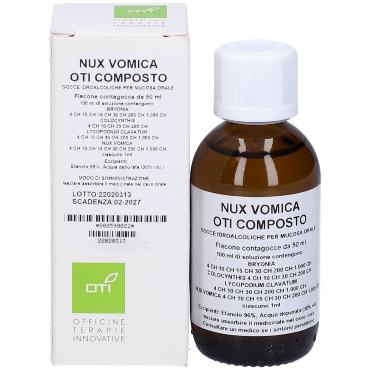 Oti Nux Vomica Composto Gocce Omeopatiche per Digestione 50ml