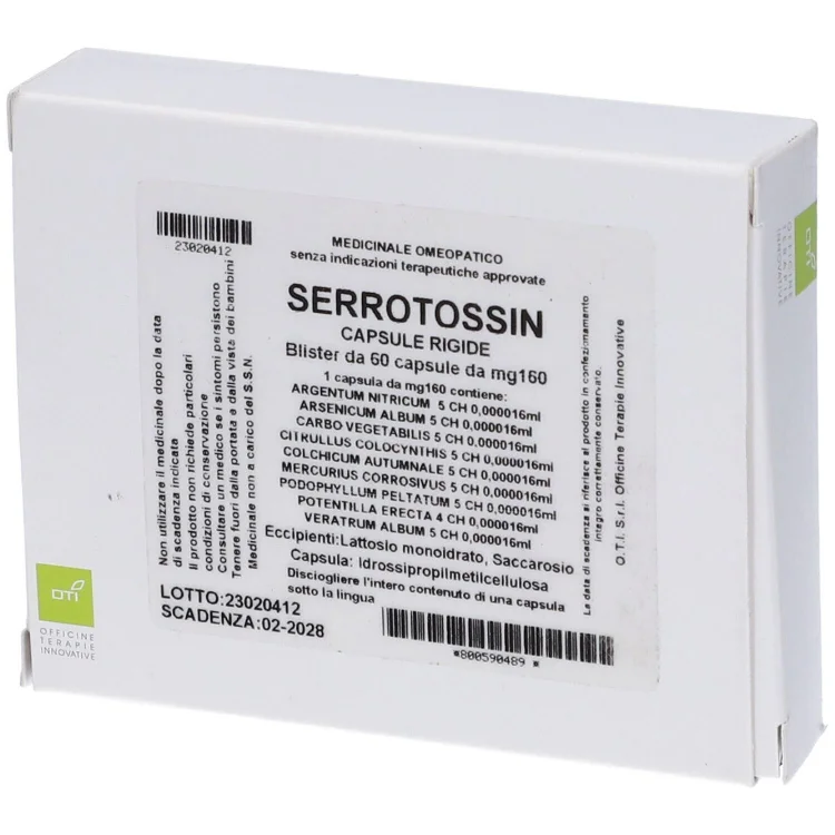 Oti Serrotossin Composto Omeopatico in Capsule, 60 pz