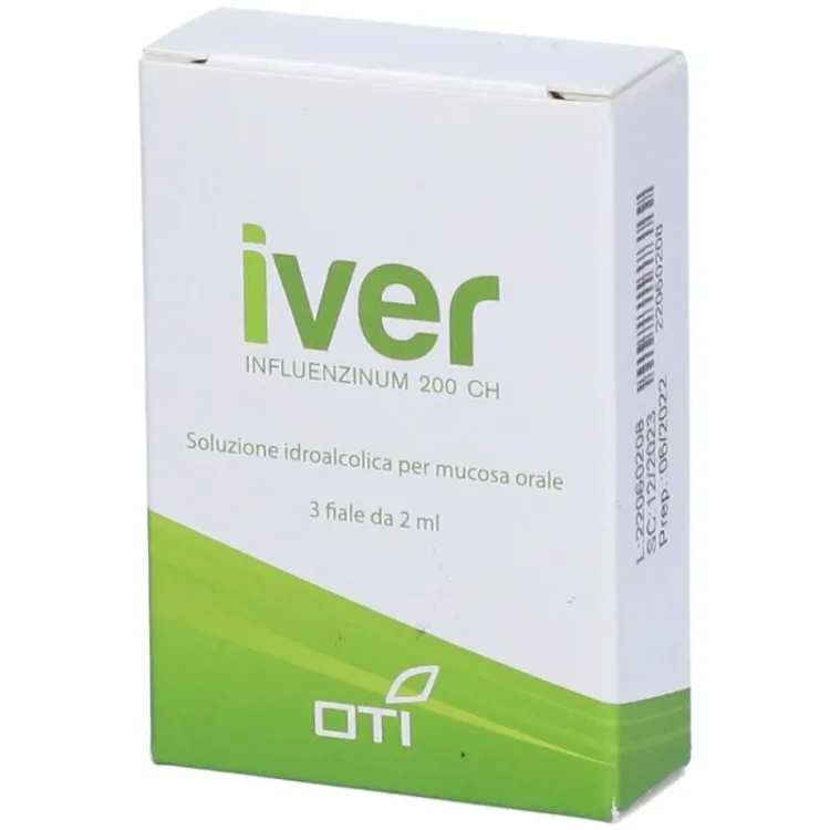 Oti Iver 200CH Omeopatico per Prevenzione Sindromi Influenzali 3 Fiale