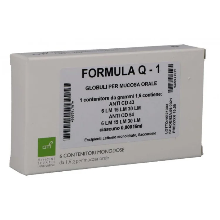 Oti Formula Q1 6 Fiale Globuli Omeopatici Monodose Oti Formula Q1 6 Fiale Globuli Omeopatici Monodose