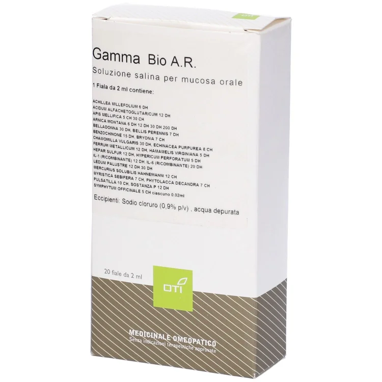 Oti Gamma Bio AR Composto Omeopatico in Fiale Fisiologiche 20x2ml