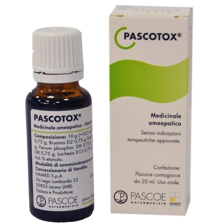 Named Pascotox Gocce Omeopatiche Utile per Influenza 50ml
