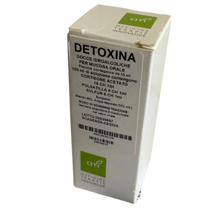 Oti Detoxina Composto Gocce Omeopatiche per Reattività Tissutale 50ml Oti Detoxina Composto Gocce Omeopatiche per Reattività Tissutale 50ml