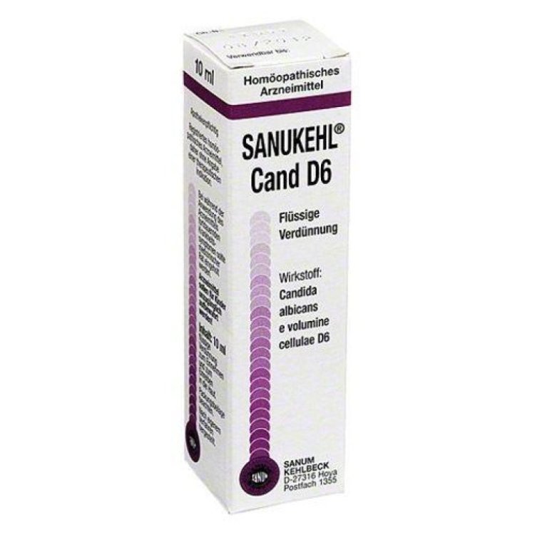 Sanum-Kehlbeck Sanukehl Cand D6 Gocce Omeopatiche per Micosi 10ml