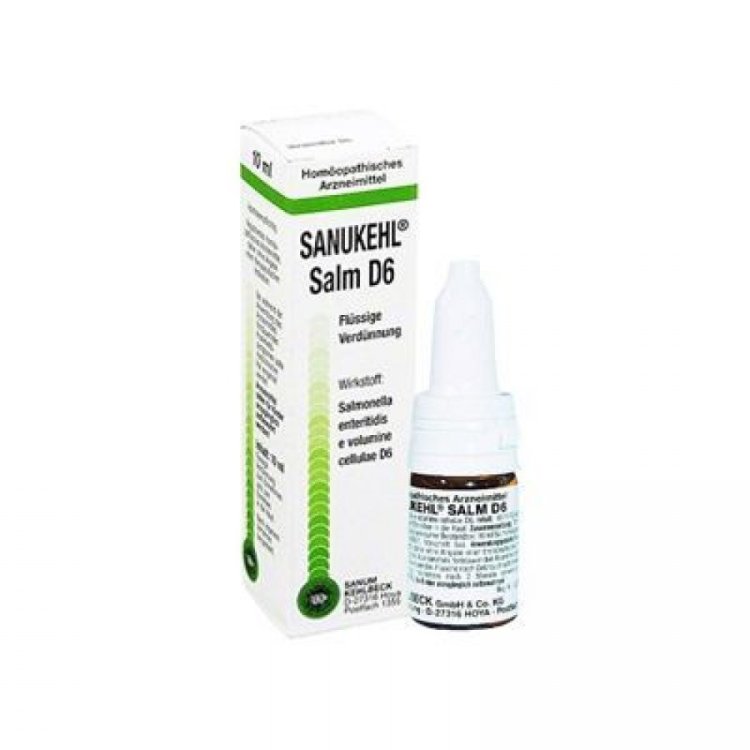 Sanum-Kehlbeck Sanukehl Salm D6 Gocce Omeopatiche per il Tratto Gastrointestinale 10ml