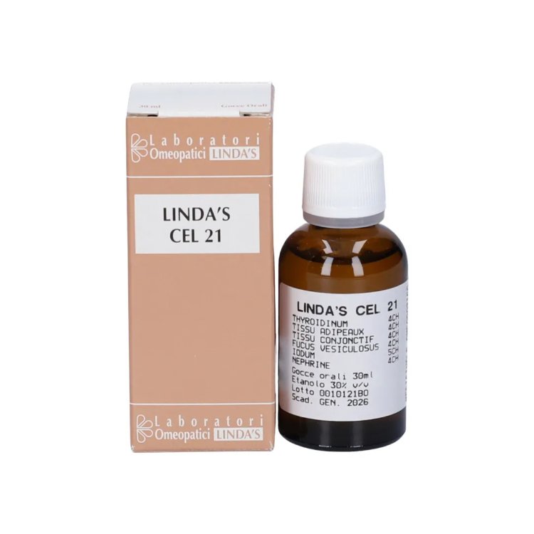 Lindas Cel 21 Gocce Omeopatiche per Benessere Generale 30ml