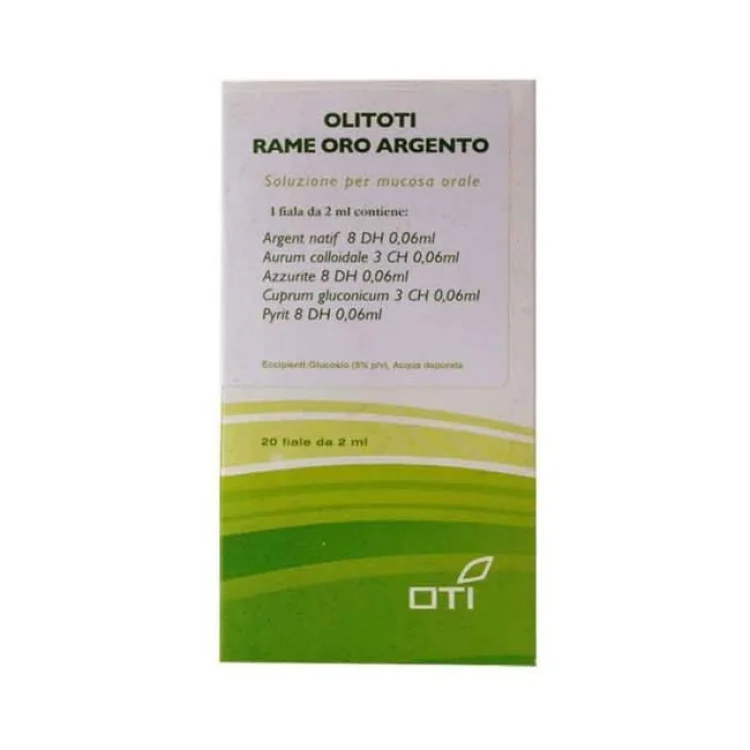 Oti Olitoti Rame Oro Argento Ricostituente 20 Fiale Orali