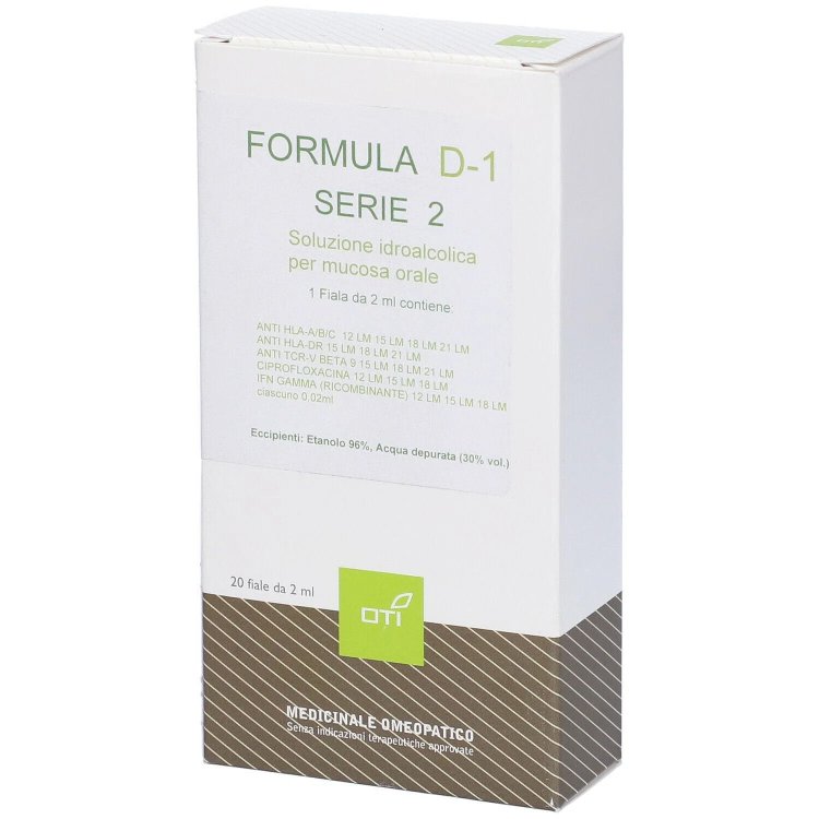 Oti Formula D-1 Serie 2 Medicinale Omeopatico 20 Fiale Idroalcoliche