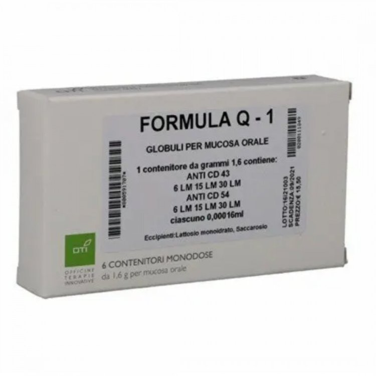 Oti Formula Q1 Composto Omeopatico 6 Fiale Idroalcoliche da 2ml