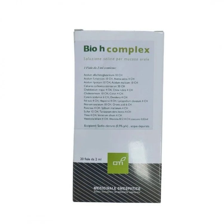Oti Bio H Complex Omeopatico per Fegato e Vie Biliari 20 Fiale