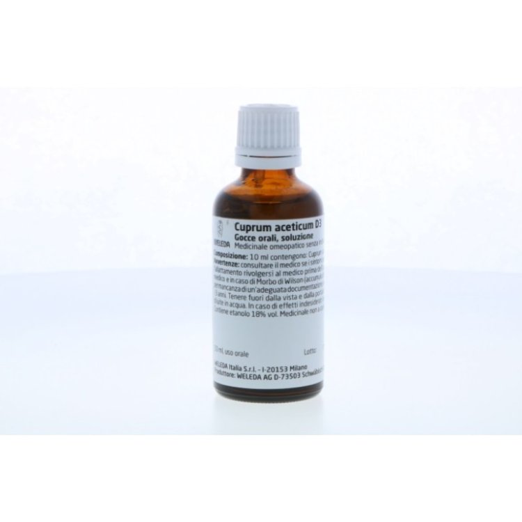 Weleda Cuprum Aceticum D3 Gocce Medicinale Omeopatico 50ml
