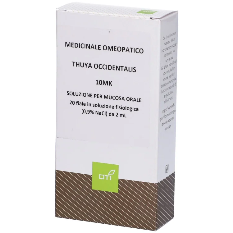 Oti Thuya Occidentalis 10MK Omeopatico in 20 Fiale Fisiologiche da 2ml