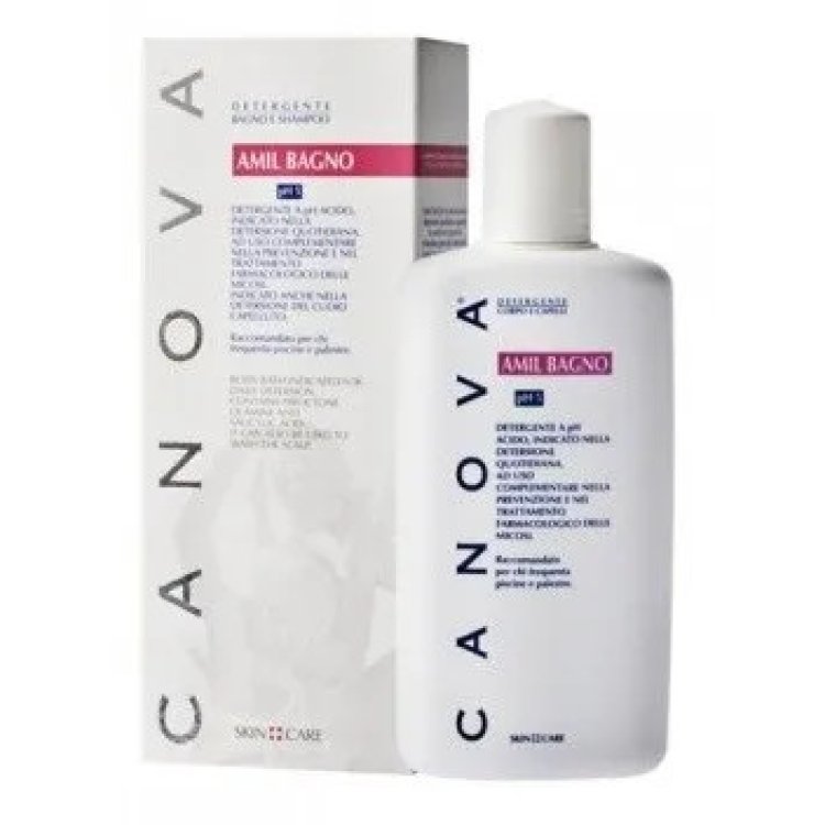 Canova Amil Bagno Detergente Corpo Antimicotico per Igiene Quotidiana 200 ml