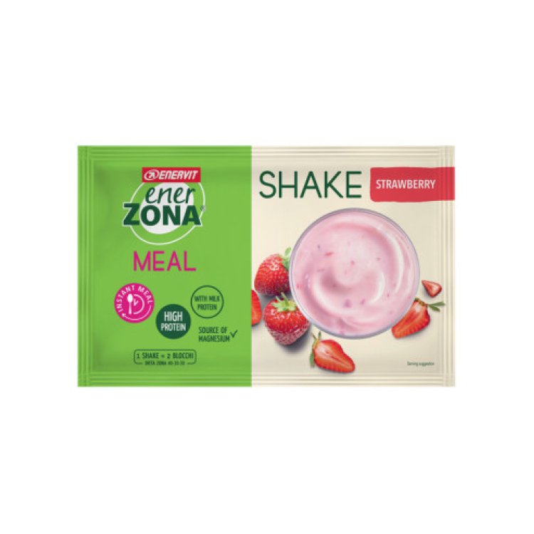 Enervit Enerzona Instant Meal Fragola Yogurt Pasto Sostitutivo in Busta
