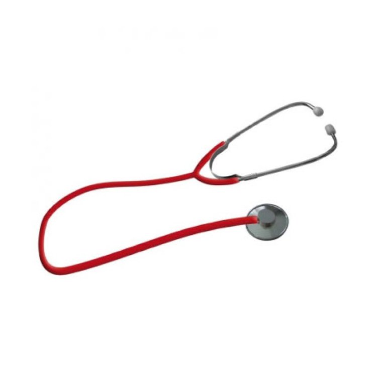 Intermed Stetofonendoscopio Planoph Piatto per Adulti Rosso