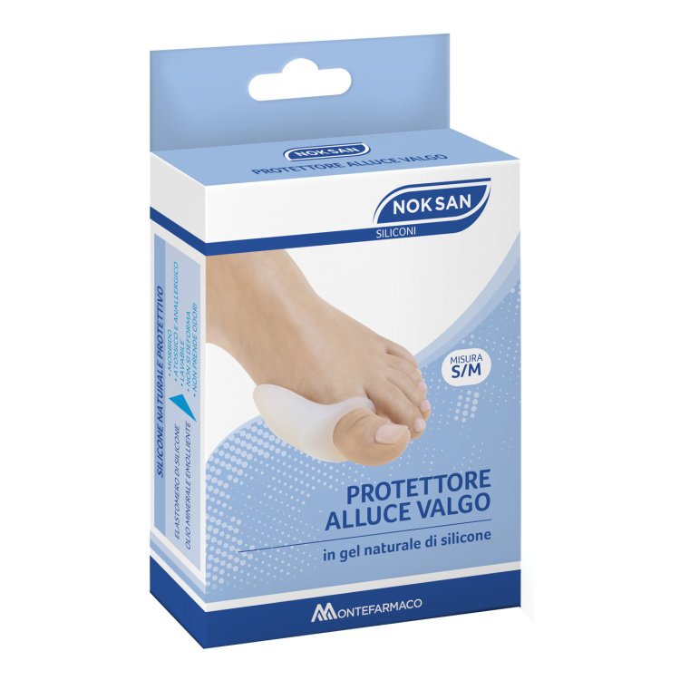 Nok San Protettore Alluce Valgo L/XL in Gel di Silicone Nok San Protettore Alluce Valgo L/XL in Gel di Silicone