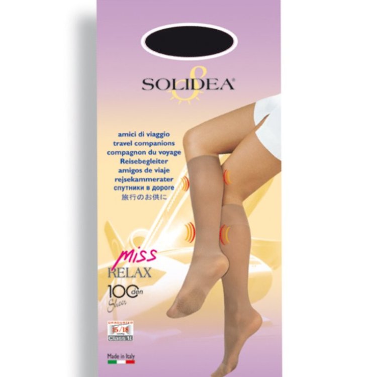 Solidea Miss Relax 100 Gambaletto Compressione 15/18 mmHg Cammello Solidea Miss Relax 100 Gambaletto Compressione 15/18 mmHg Cammello