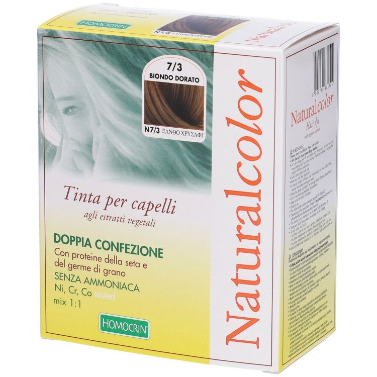 Homocrin Naturalcolor Tinta Capelli 7/3 Biondo Dorato Senza Ammoniaca 2 Trattamenti Homocrin Naturalcolor Tinta Capelli 7/3 Biondo Dorato Senza Ammoniaca 2 Trattamenti