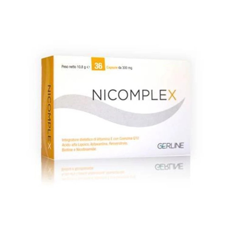 Gerline Nicomplex Integratore Alimentare Antiossidante 36 Capsule Gerline Nicomplex Integratore Alimentare Antiossidante 36 Capsule