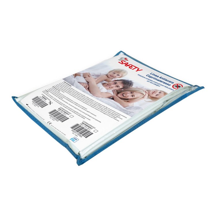 Safety Coprimaterasso Antiacaro Bambino Cotone Impermeabile 120x60x15 cm