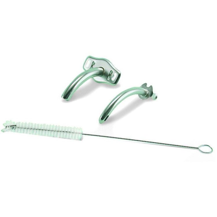 Safety Cannula Tracheale Collin Misura 5 per Tracheotomia