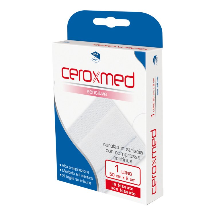 Ceroxmed Long Flex Sensitive Cerotto Traspirante e Flessibile 50x8 cm Ceroxmed Long Flex Sensitive Cerotto Traspirante e Flessibile 50x8 cm
