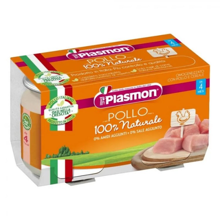 Plasmon Omogeneizzato Pollo Alimento Infanzia 2x120g
