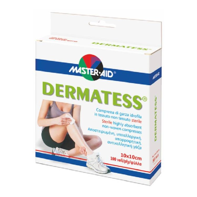 Master Aid Dermatess Garza TNT 10x10 cm 100 Pezzi per la Detersione