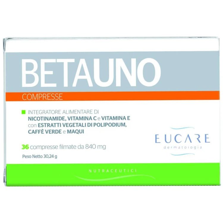 Eucare Betauno Integratore Alimentare Antiossidante - 36 Compresse