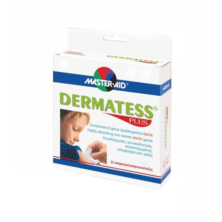 Master Aid Dermatess Plus Garza Sterile 5x9 cm - 12 Pezzi