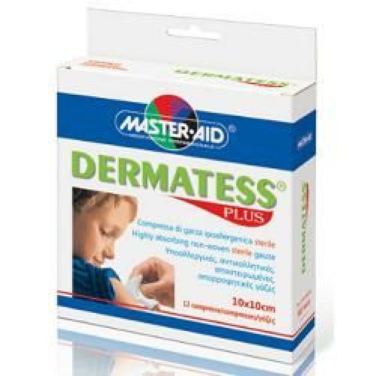 Master Aid Dermatess Plus Garza Sterile 10x10 cm - 12 Pezzi