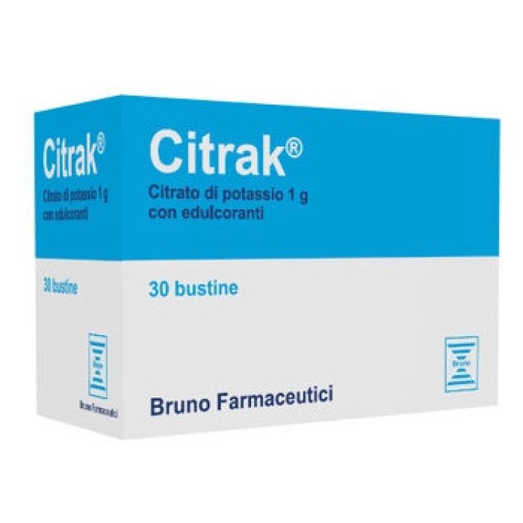 Citrak Integratore Alimentare di Potassio per Fabbisogno Aumentato 30 Bustine