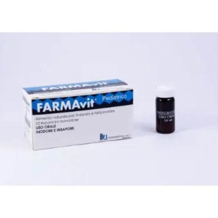Biemmefarma Farmavit Pediatrico Integratore Alimentare per Bambini - 10 Flaconcini