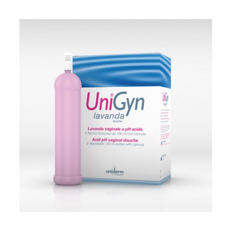 Unigyn Lavanda Vaginale Monouso, Detergente Intimo, 5 Flaconi da 100ml