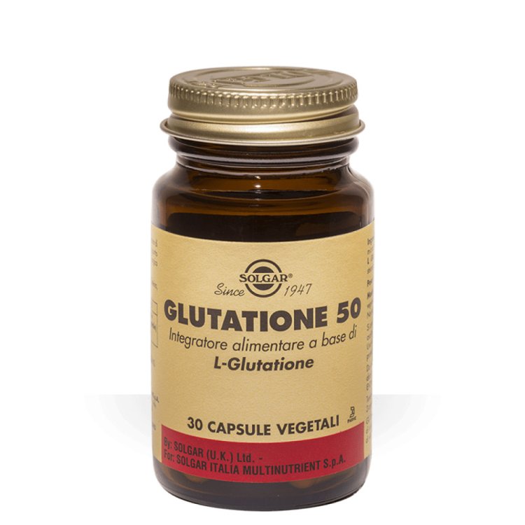 Solgar Glutatione 50 Integratore Antiossidante in Capsule Vegetali, 30 pz Solgar Glutatione 50 Integratore Antiossidante in Capsule Vegetali, 30 pz