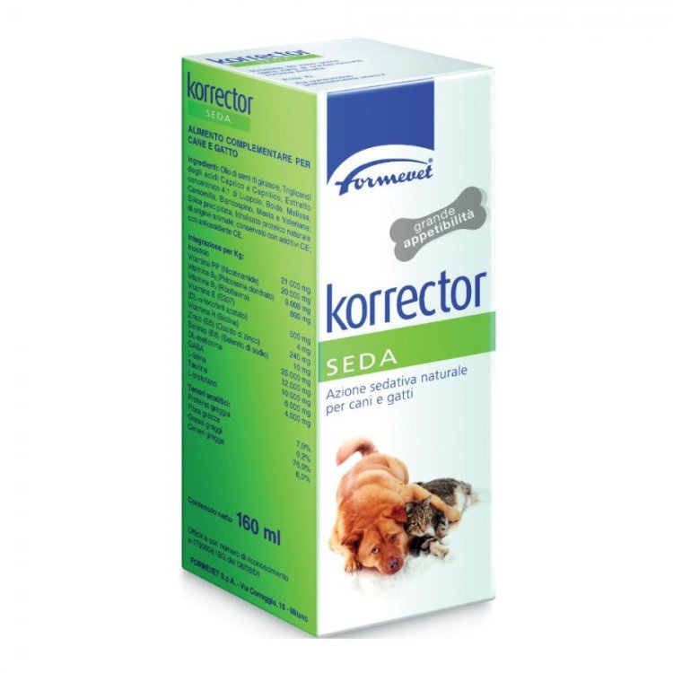 Korrector Seda Alimento Complementare per Cani e Gatti Rilassante 160ml