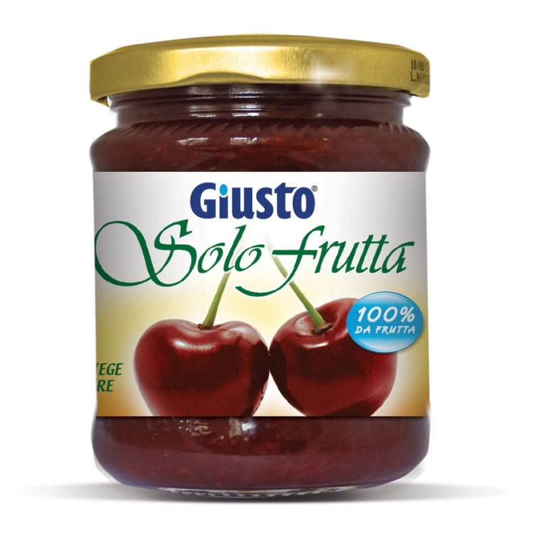 Giusto Solo Frutta Confettura Ciliegie Nere Vasetto da 284g