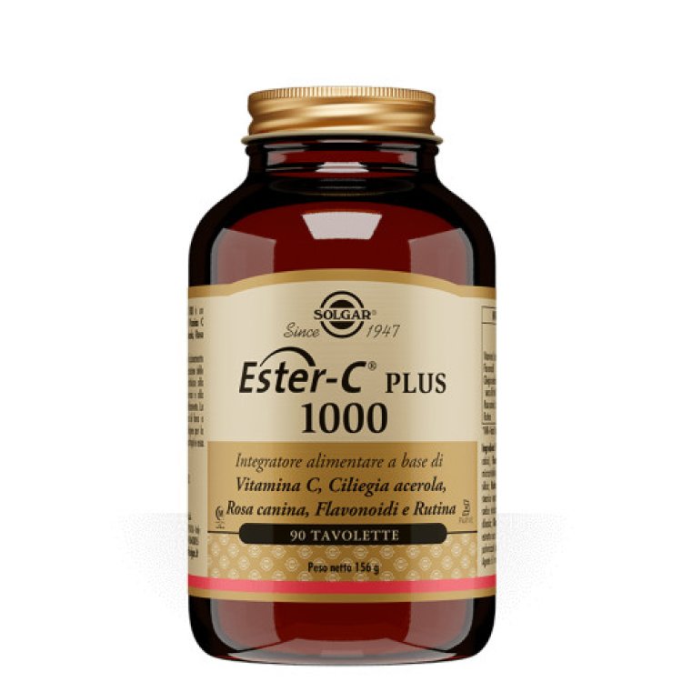 Solgar Ester C Plus 1000 Integratore per Sistema Immunitario, 90 Tavolette