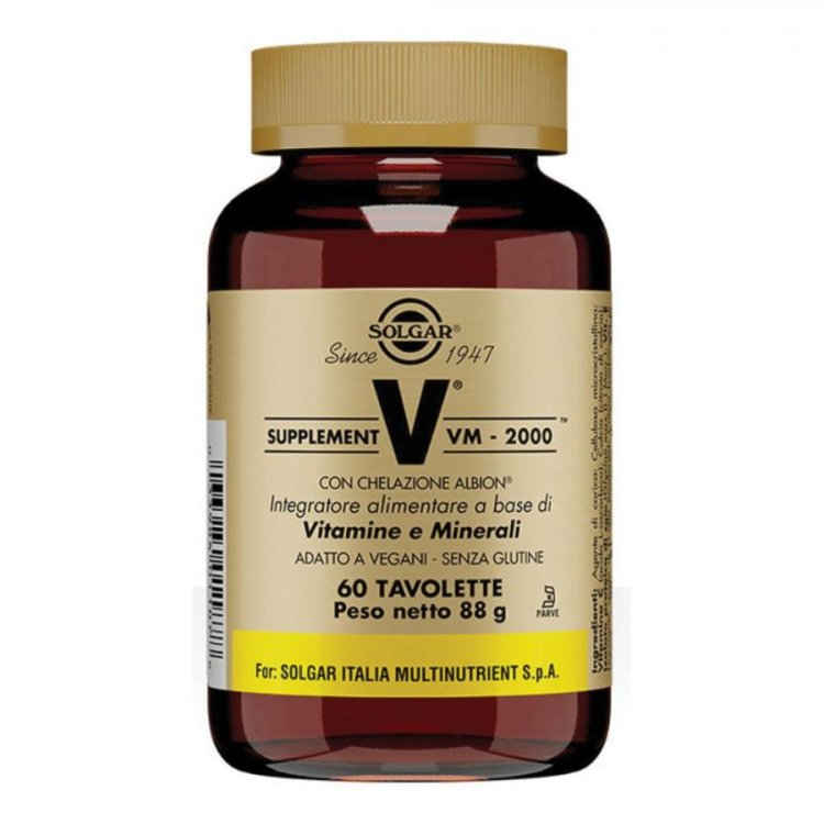 Solgar VM-2000 Integratore Multivitaminico per Benessere 60 Tavolette Solgar VM-2000 Integratore Multivitaminico per Benessere 60 Tavolette