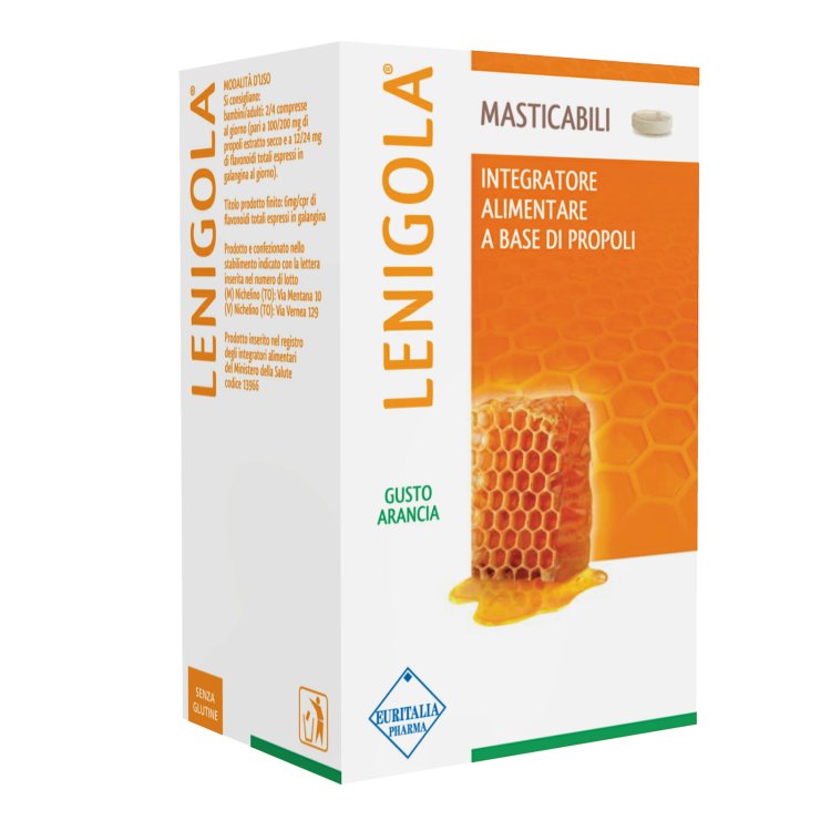 Lenigola Masticabili Arancia Integratore Benessere Gola 40 Compresse