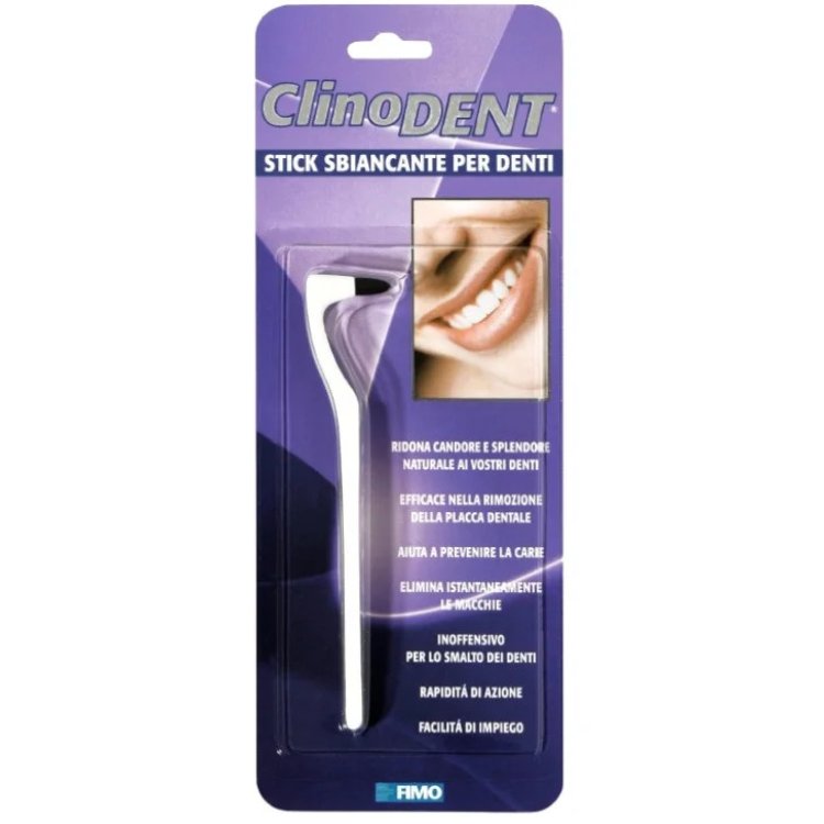 Clinodent Stick Sbiancante Denti per Rimozione Placca e Sbiancamento