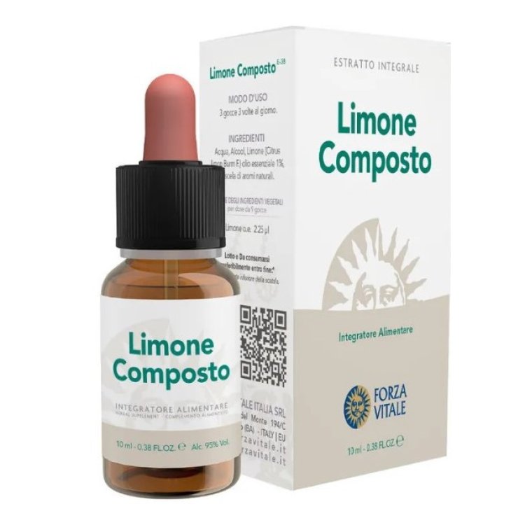 Forza Vitale Ecosol Limone Composto Integratore Alimentare Olio Essenziale 10ml